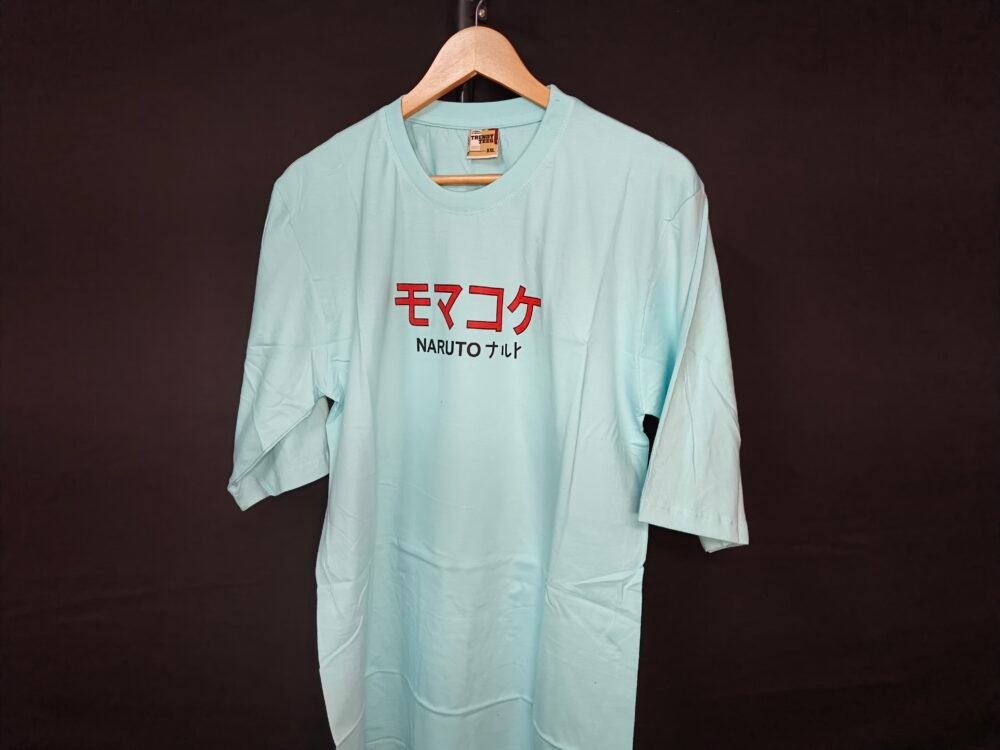 Anime Back printed oversized T shirts - Image 2