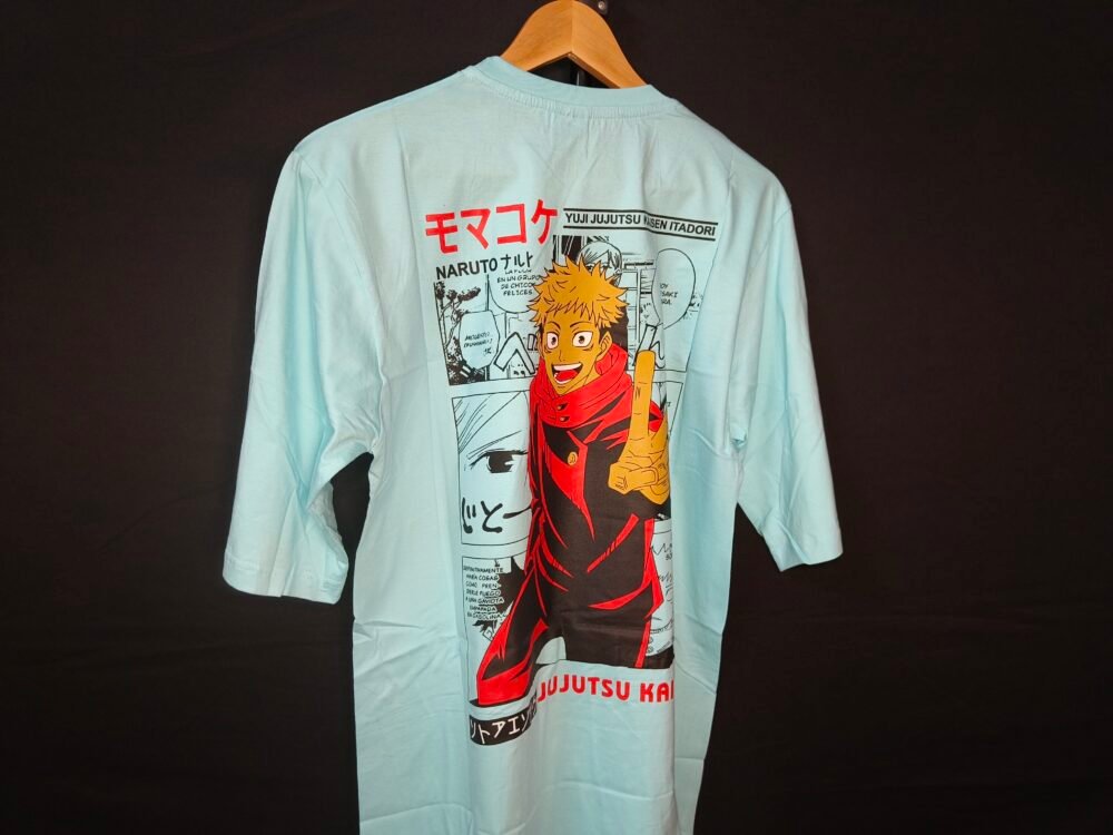 Anime Back printed oversized T shirts