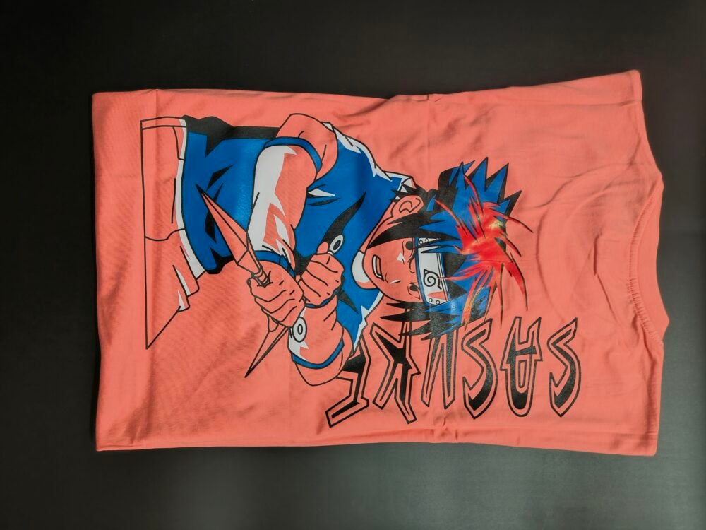 Anime Back printed oversized T shirts - Image 2