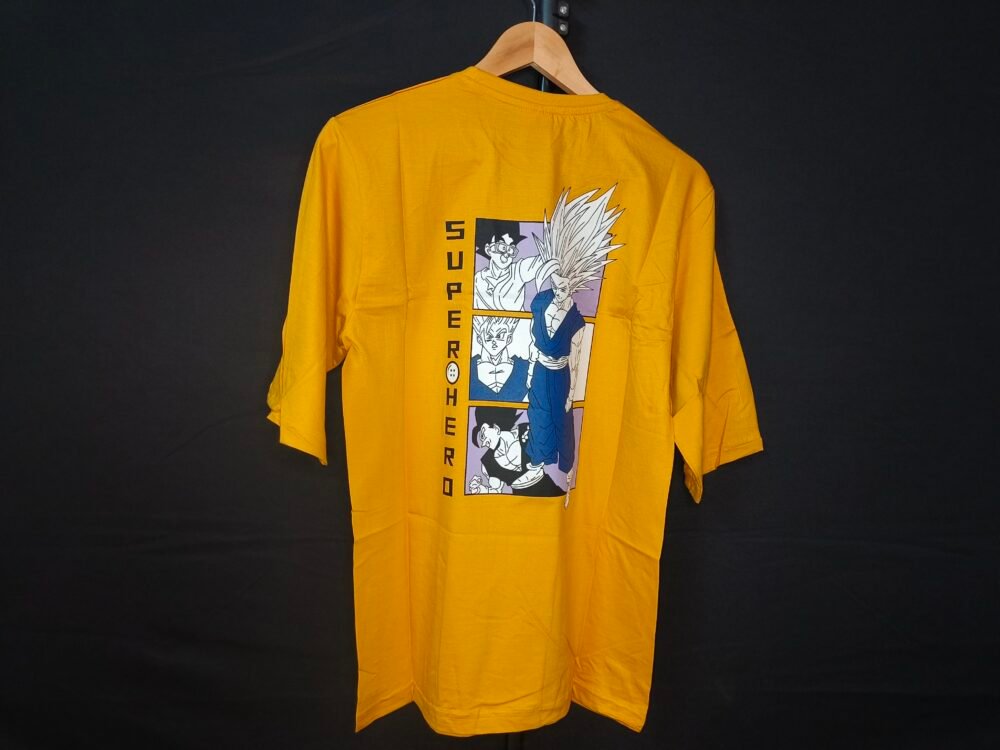 Anime Back printed oversized T shirts