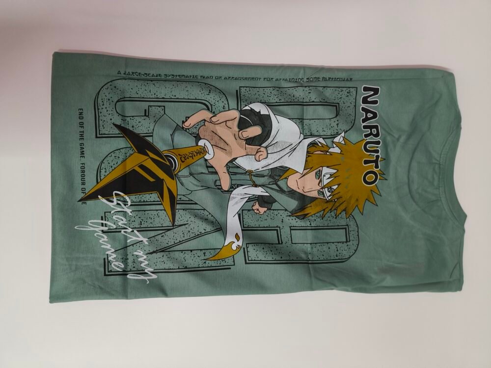 Anime Back printed oversized T shirts - Image 3