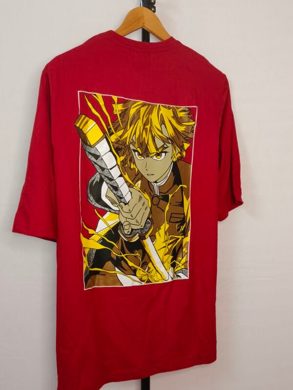 Anime Back printed oversized T shirts - 2XL