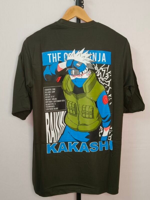 Anime Back printed oversized T shirts - XL
